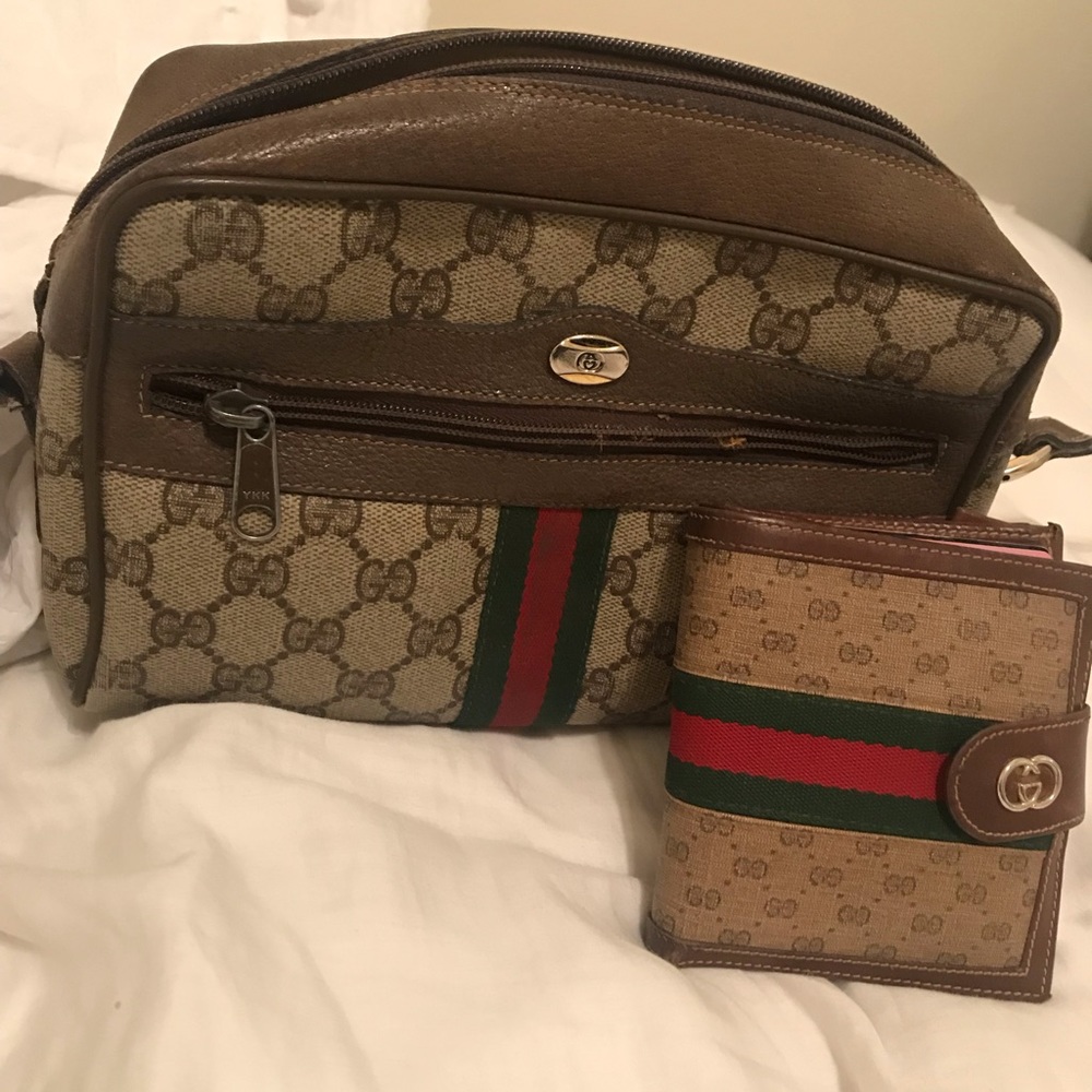 Authentic Gucci crossbody and wallet